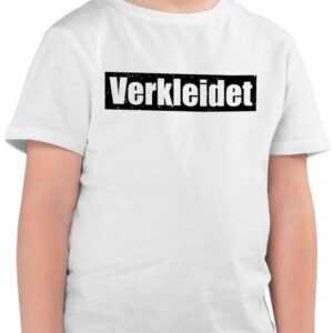 Shirtracer T-Shirt Verkleidet Schriftzug - schwarz Karneval & Fasching