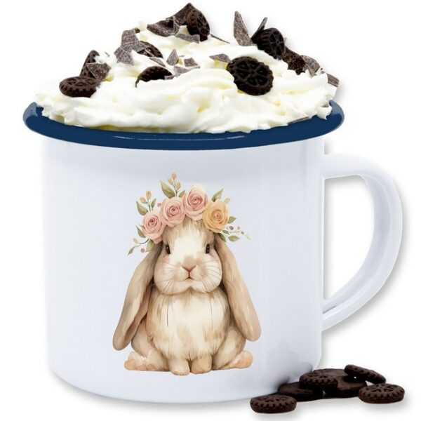 Shirtracer Tasse Süßer Hase Ostern Osterhase Geschenke Osterüberraschung, Stahlblech, Geschenke für Ostern