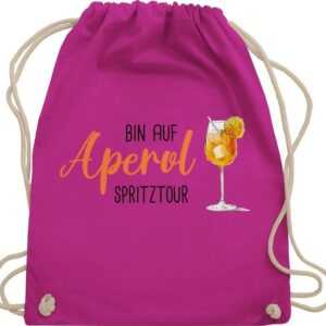 Shirtracer Turnbeutel Bin auf Aperol Spritztour JGA Mädelsabend Spritz Tour, Karneval & Fasching