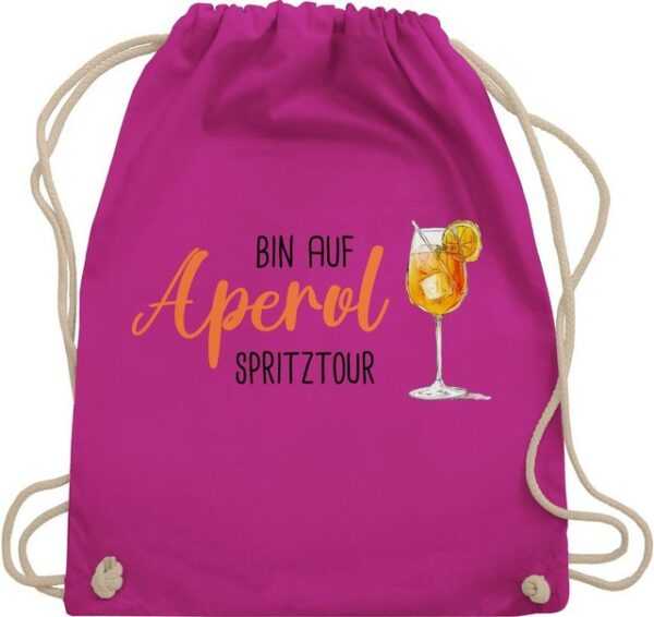 Shirtracer Turnbeutel Bin auf Aperol Spritztour JGA Mädelsabend Spritz Tour, Karneval & Fasching