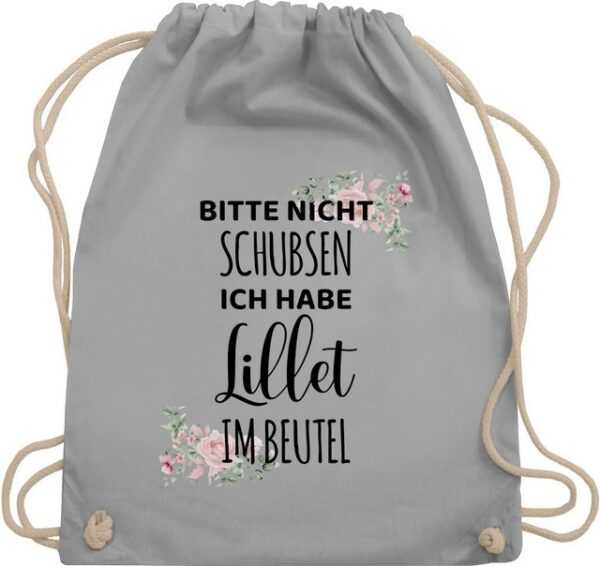 Shirtracer Turnbeutel Bitte nicht schubsen ich habe Lillet im Beutel - Frauen Geschenk Mädel, Karneval & Fasching