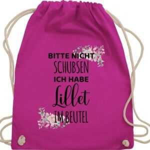 Shirtracer Turnbeutel Bitte nicht schubsen ich habe Lillet im Beutel - Frauen Geschenk Mädel, Karneval & Fasching