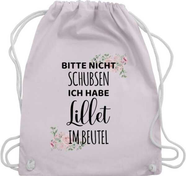 Shirtracer Turnbeutel Bitte nicht schubsen ich habe Lillet im Beutel - Frauen Geschenk Mädel, Karneval & Fasching