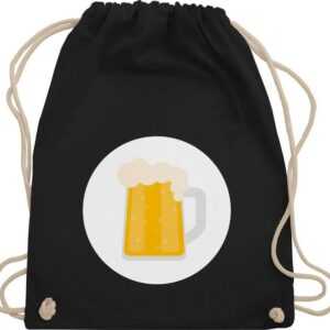 Shirtracer Turnbeutel Glücksbär Bier Motiv Beer Piwo Pils Geschenk, Karneval & Fasching