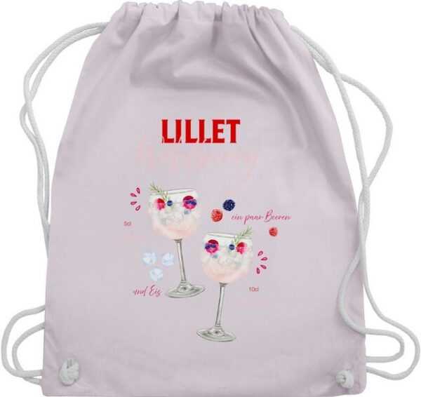 Shirtracer Turnbeutel Lillet Wildberry Rezept Lustiges Geschenk Lilletfan Wildberry Lillet F, Karneval & Fasching