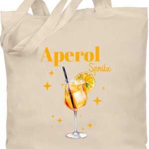 Shirtracer Umhängetasche Aperol Spritz Kostüm Aperoli Aperollin Freundin Spritztour, Karneval & Fasching