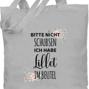 Shirtracer Umhängetasche Bitte nicht schubsen ich habe Lillet im Beutel - Frauen Geschenk Mädel, Karneval & Fasching