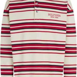 Tommy Hilfiger Rugbyshirt MONOTYPE STRIPE RUGBY Markenstickerei