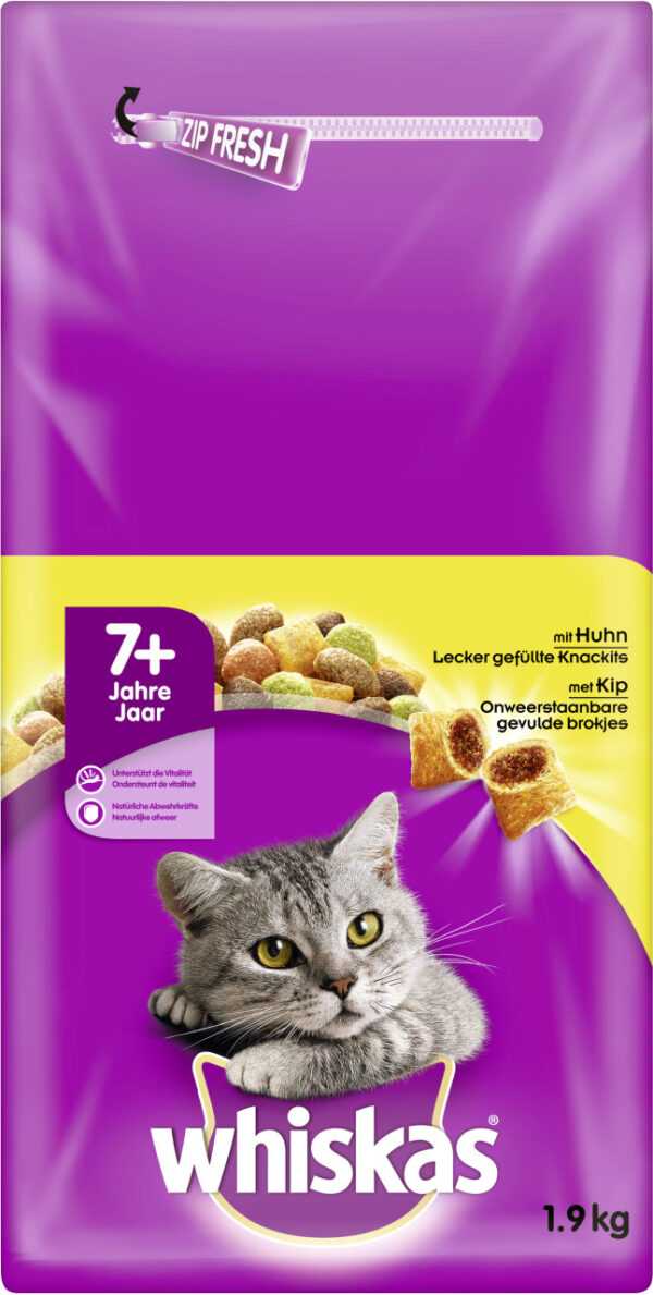 WHISKAS® Beutel Trocken Senior mit Huhn 1,9 kg 1,9 kg