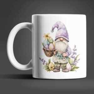 WS-Trend Tasse Gnom Ostern Ostereier Keramik Kaffeetasse Teetasse, Keramik, Geschenk