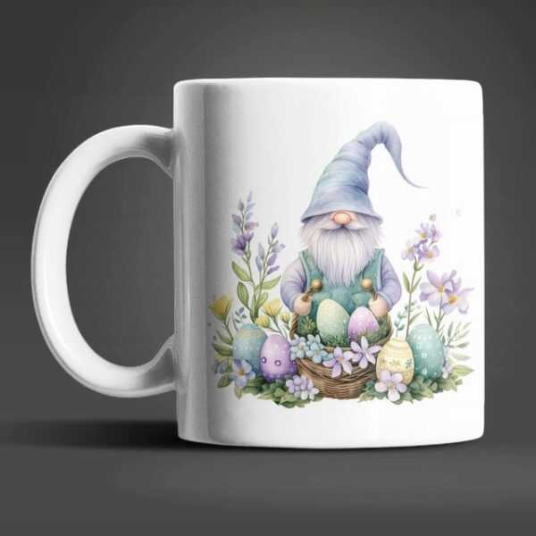 WS-Trend Tasse Gnom Ostern Ostereier Keramik Kaffeetasse Teetasse, Keramik, Geschenk