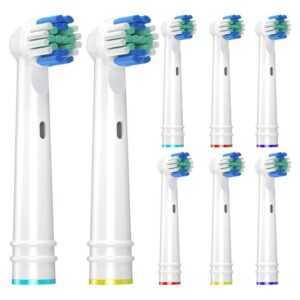 Wunder Zahnstocher Mundpflegecenter Aufsteckbürsten Kompatibel mit Oral B (8er Pack) - Zahnbürstenaufsätze