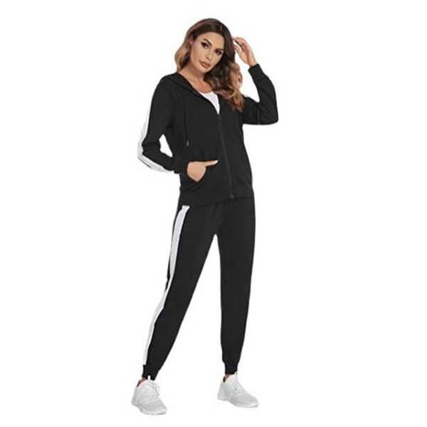 ZWY Trainingsanzug Zweiteiliges Jogging-Sportbekleidung Set für Damen