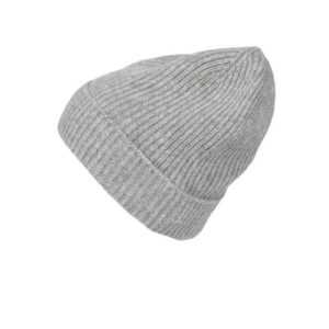 Zwillingsherz Strickmütze Zwillingsherz Damen Mütze Beanie aus 100 % Kaschmir Breiter Umschlag