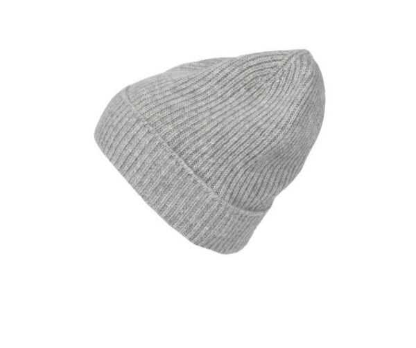 Zwillingsherz Strickmütze Zwillingsherz Damen Mütze Beanie aus 100 % Kaschmir Breiter Umschlag