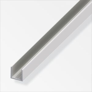 alfer clampline-U-Profil 2 m, 7.9 x 10 x 1.5 mm Aluminium eloxiert silber