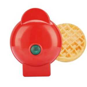 autolock Waffeleisen Mini Waffeleisen Waffel Maschine 350W mit Antihaftbeschichtung, 350,00 W, kleiner Waffelmaker für Kindergeburtstage Familienfeiern Ostern