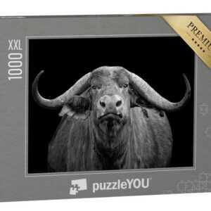 puzzleYOU Puzzle Afrikanischer Büffel, Tsavo Ost Nationalpark, 1000 Puzzleteile, puzzleYOU-Kollektionen Büffel, Tiere in Savanne & Wüste
