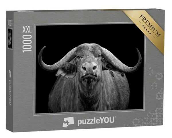 puzzleYOU Puzzle Afrikanischer Büffel, Tsavo Ost Nationalpark, 1000 Puzzleteile, puzzleYOU-Kollektionen Büffel, Tiere in Savanne & Wüste