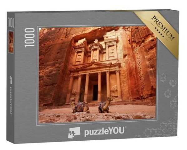 puzzleYOU Puzzle Al Khazneh: Schatzkammer der Stadt Petra, 1000 Puzzleteile, puzzleYOU-Kollektionen Naher Osten