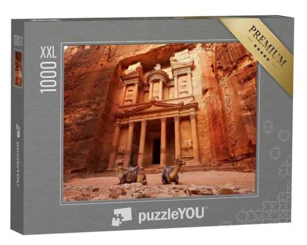 puzzleYOU Puzzle Al Khazneh: Schatzkammer der Stadt Petra, 1000 Puzzleteile, puzzleYOU-Kollektionen Naher Osten