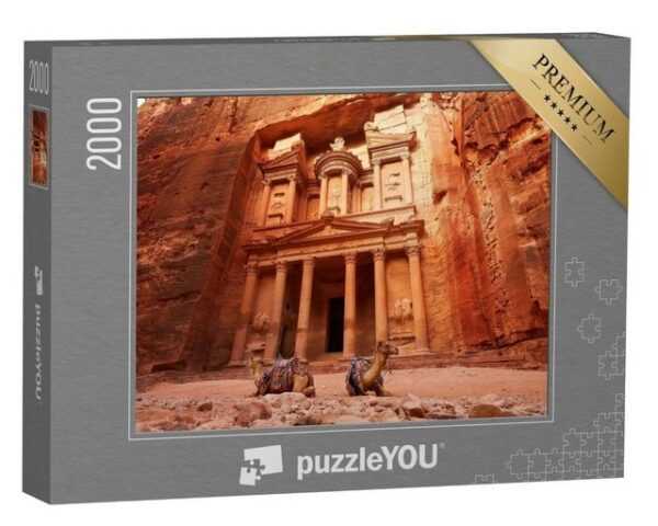 puzzleYOU Puzzle Al Khazneh: Schatzkammer der Stadt Petra, 2000 Puzzleteile, puzzleYOU-Kollektionen Naher Osten