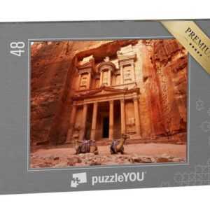 puzzleYOU Puzzle Al Khazneh: Schatzkammer der Stadt Petra, 48 Puzzleteile, puzzleYOU-Kollektionen Naher Osten