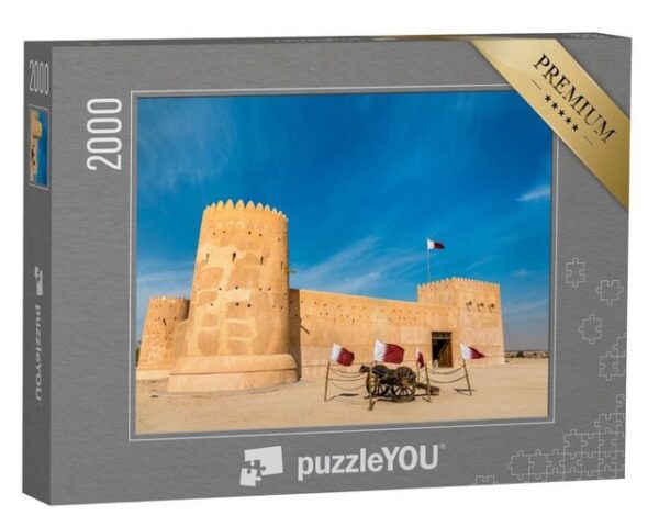 puzzleYOU Puzzle Al Zubarah Fort, Militärfestung in Katar, 2000 Puzzleteile, puzzleYOU-Kollektionen Naher Osten
