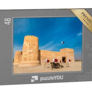 puzzleYOU Puzzle Al Zubarah Fort, Militärfestung in Katar, 48 Puzzleteile, puzzleYOU-Kollektionen Naher Osten