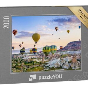 puzzleYOU Puzzle Ballonfahrt, Goreme, Kappadokien, Türkei, 2000 Puzzleteile, puzzleYOU-Kollektionen Naher Osten