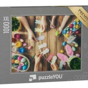 puzzleYOU Puzzle Basteln für Ostern, 1000 Puzzleteile, puzzleYOU-Kollektionen Festtage