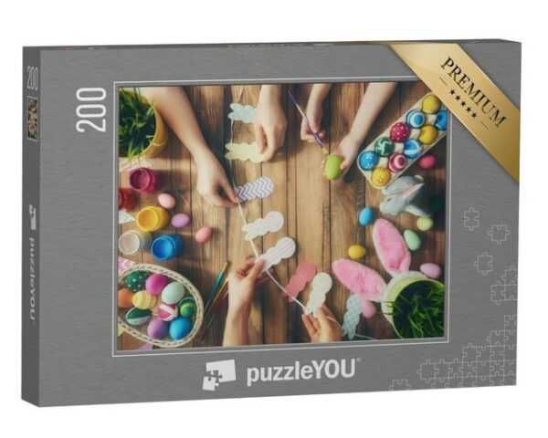 puzzleYOU Puzzle Basteln für Ostern, 200 Puzzleteile, puzzleYOU-Kollektionen Festtage