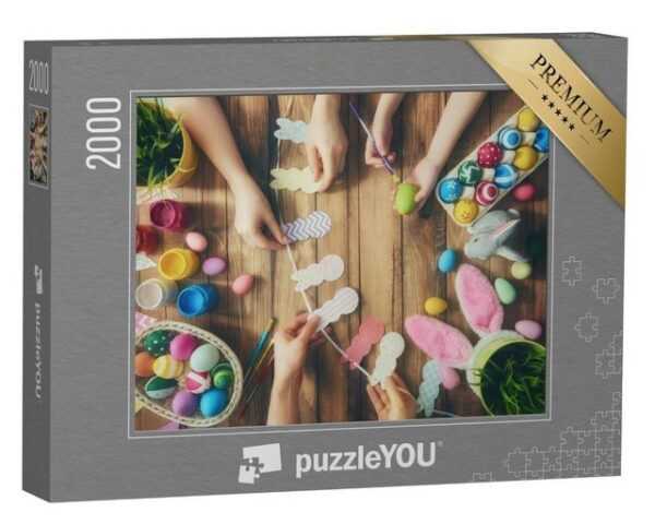 puzzleYOU Puzzle Basteln für Ostern, 2000 Puzzleteile, puzzleYOU-Kollektionen Festtage