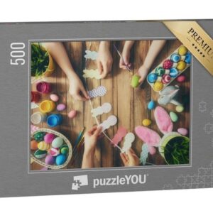 puzzleYOU Puzzle Basteln für Ostern, 500 Puzzleteile, puzzleYOU-Kollektionen Festtage