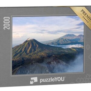 puzzleYOU Puzzle Bergkette bei Sonnenaufgang, Ost-Java, Indonesien, 2000 Puzzleteile, puzzleYOU-Kollektionen Vulkane