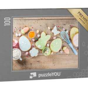 puzzleYOU Puzzle Bunte Oster-Bäckerei, 100 Puzzleteile, puzzleYOU-Kollektionen Festtage