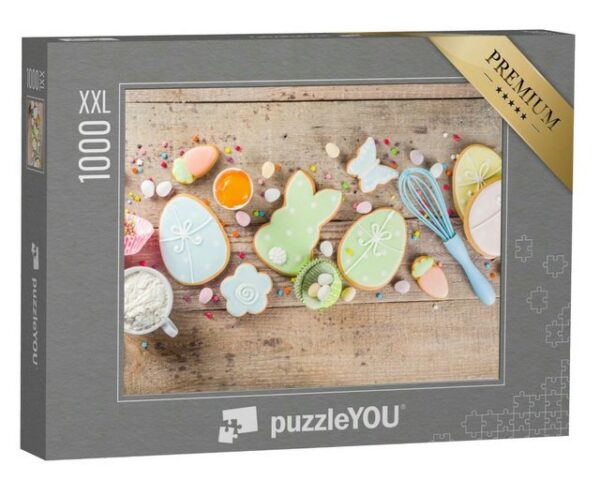 puzzleYOU Puzzle Bunte Oster-Bäckerei, 1000 Puzzleteile, puzzleYOU-Kollektionen Festtage