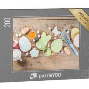 puzzleYOU Puzzle Bunte Oster-Bäckerei, 200 Puzzleteile, puzzleYOU-Kollektionen Festtage
