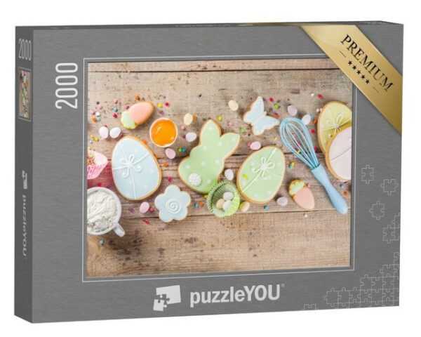 puzzleYOU Puzzle Bunte Oster-Bäckerei, 2000 Puzzleteile, puzzleYOU-Kollektionen Festtage