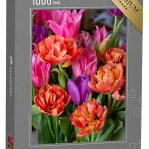 puzzleYOU Puzzle Bunter Blumenstrauß aus Tulpen an Ostern, 1000 Puzzleteile, puzzleYOU-Kollektionen Blumen