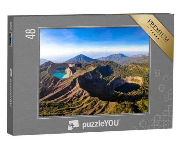 puzzleYOU Puzzle Danau Kelimutu, Ende, Ost-Nusa Tenggara, 48 Puzzleteile, puzzleYOU-Kollektionen Asien