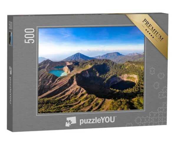 puzzleYOU Puzzle Danau Kelimutu, Ende, Ost-Nusa Tenggara, 500 Puzzleteile, puzzleYOU-Kollektionen Asien