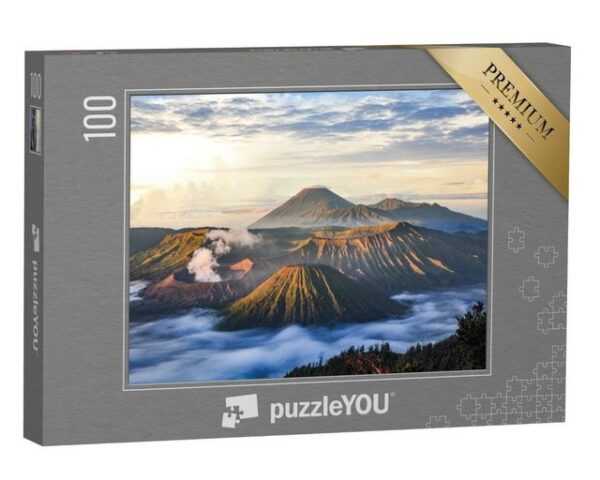 puzzleYOU Puzzle Der Vulkan Mount Bromo in Ost-Java, Indonesien, 100 Puzzleteile, puzzleYOU-Kollektionen Asien