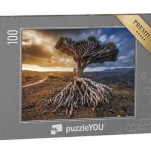 puzzleYOU Puzzle Drachenbäume auf dem Dixam-Plateau, Jemen, 100 Puzzleteile, puzzleYOU-Kollektionen Naher Osten