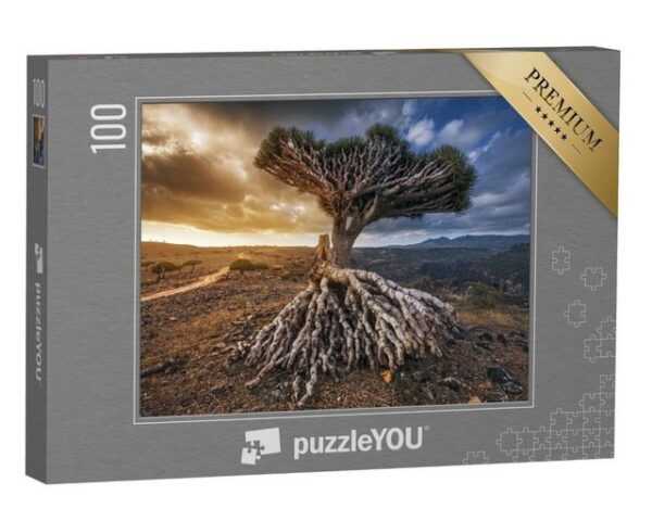 puzzleYOU Puzzle Drachenbäume auf dem Dixam-Plateau, Jemen, 100 Puzzleteile, puzzleYOU-Kollektionen Naher Osten