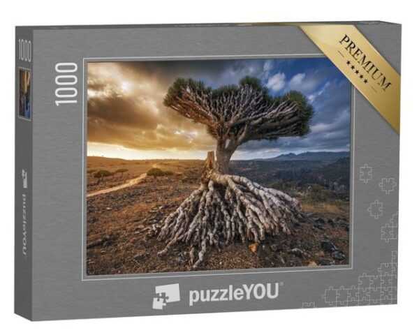 puzzleYOU Puzzle Drachenbäume auf dem Dixam-Plateau, Jemen, 1000 Puzzleteile, puzzleYOU-Kollektionen Naher Osten