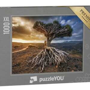 puzzleYOU Puzzle Drachenbäume auf dem Dixam-Plateau, Jemen, 1000 Puzzleteile, puzzleYOU-Kollektionen Naher Osten