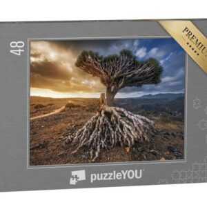 puzzleYOU Puzzle Drachenbäume auf dem Dixam-Plateau, Jemen, 48 Puzzleteile, puzzleYOU-Kollektionen Naher Osten