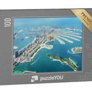 puzzleYOU Puzzle Dubai Palm Jumeirah, Vereinigte Arabische Emirate, 100 Puzzleteile, puzzleYOU-Kollektionen Arabien, Naher Osten