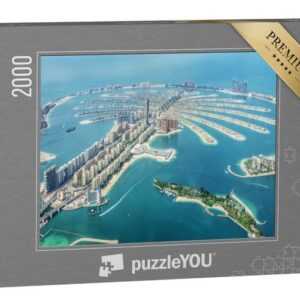 puzzleYOU Puzzle Dubai Palm Jumeirah, Vereinigte Arabische Emirate, 2000 Puzzleteile, puzzleYOU-Kollektionen Arabien, Naher Osten